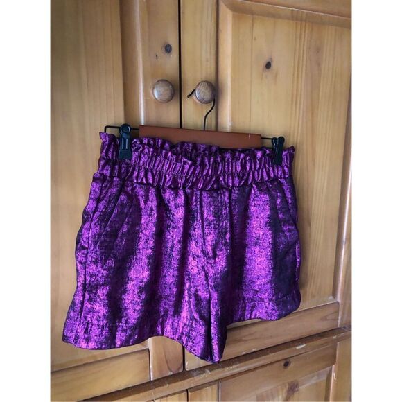 A new day Metallic Purple Women Short Size M - Picture 3 of 7